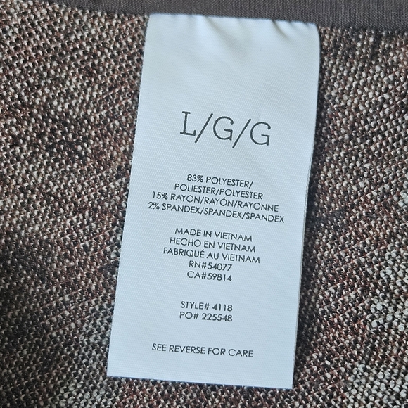 Cabi Jazzy Toffee Plaid Rust Ivory Black Jacket Size L - Picture 7 of 8